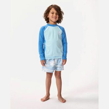Rip Curl Icons Uv Brushed Long Sleeve Rash Vest - Boys (1-8 Years) Blue Gum. Rip Curl Rashvests in Toddlers Rashvests & Toddlers Wetsuits. Code: TNHTRV