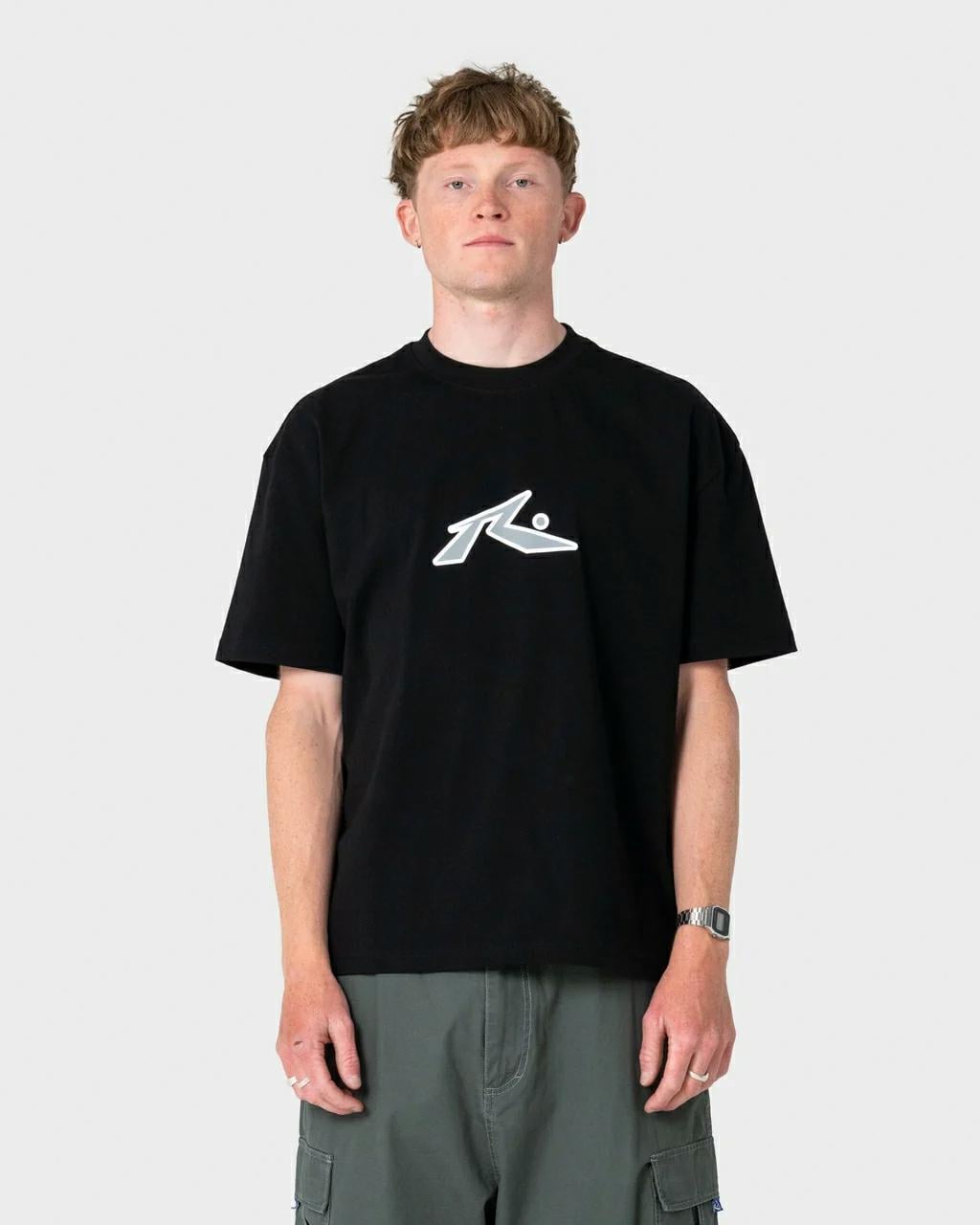Rusty Razor Short Sleeve Tee Black. Rusty Tees in Mens Tees & Mens T-shirts & Singlets. Code: TTM3070
