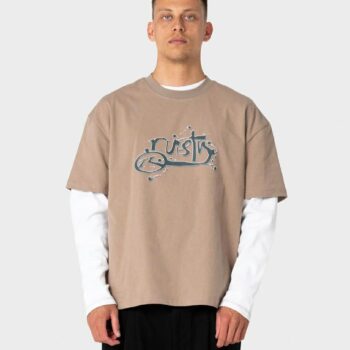 Rusty Spray N Pray Short Sleeve Mushroom. Rusty Tees in Mens Tees & Mens T-shirts & Singlets. Code: TTM3112