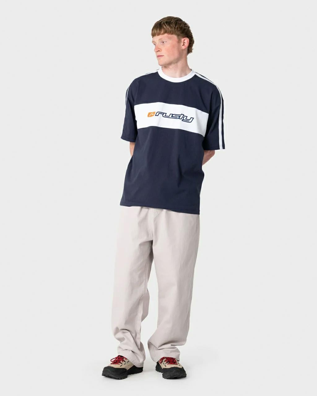 Rusty Super Shaolin 3.0 Short S Dark Blue. Rusty Tees in Mens Tees & Mens T-shirts & Singlets. Code: TTM3115