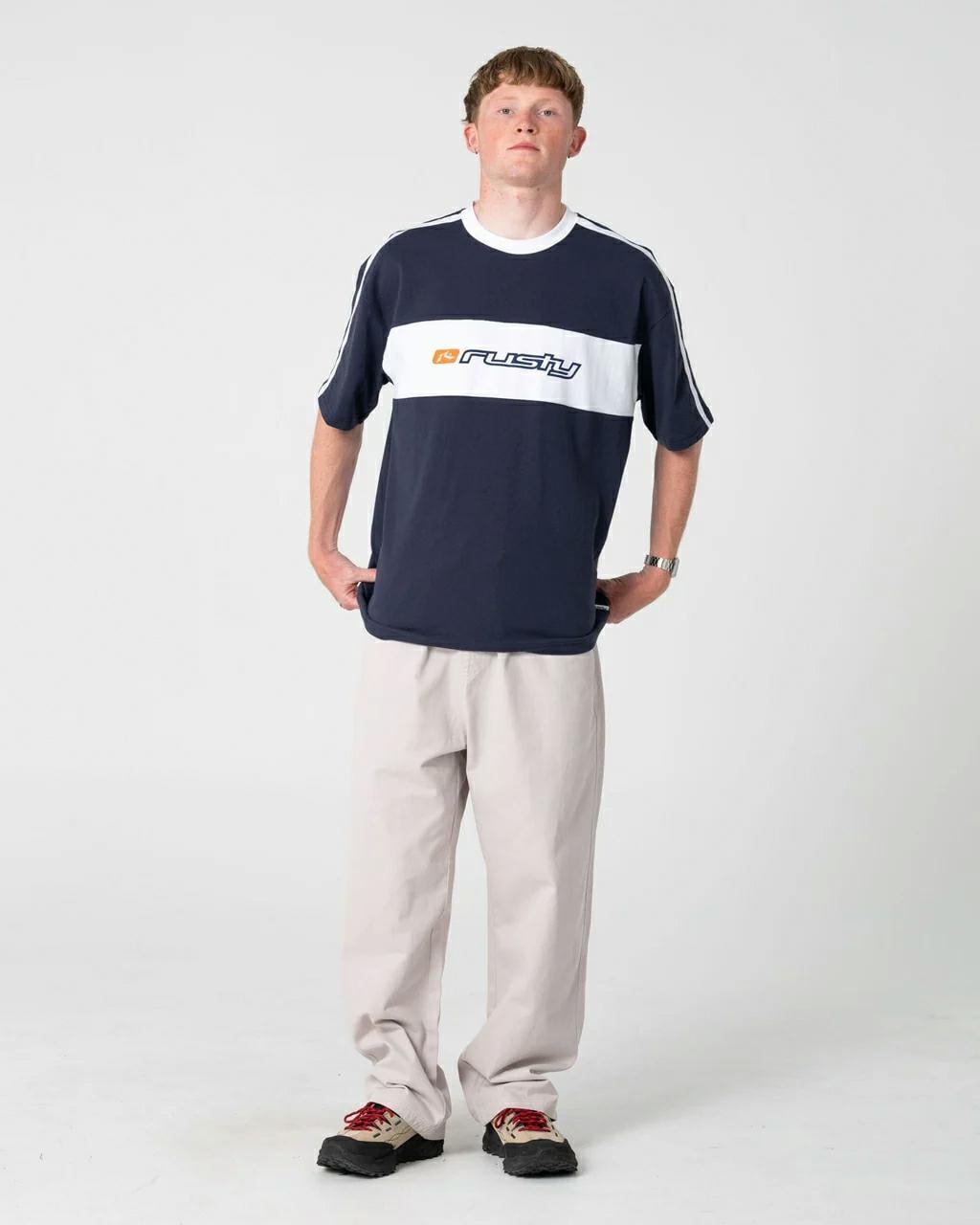 Rusty Super Shaolin 3.0 Short S Dark Blue. Rusty Tees in Mens Tees & Mens T-shirts & Singlets. Code: TTM3115