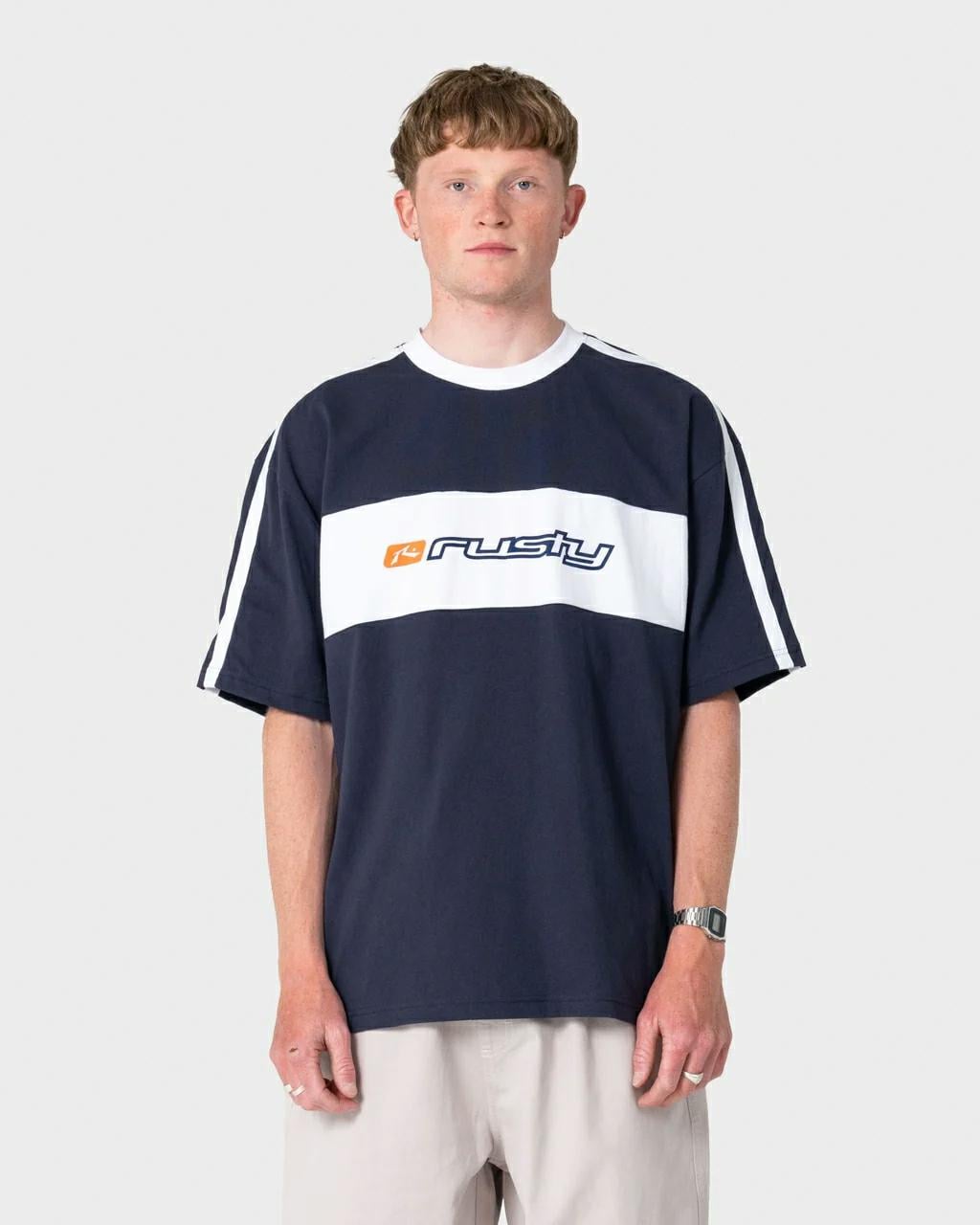 Rusty Super Shaolin 3.0 Short S Dark Blue. Rusty Tees in Mens Tees & Mens T-shirts & Singlets. Code: TTM3115