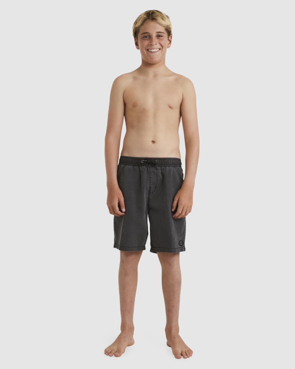 Billabong Boys 8-16 All Day Overdye Layback Boardshorts Washed Black. Billabong Boardshorts - Elastic Waist in Boys Boardshorts - Elastic Waist & Boys Shorts. Code: UBBBS00109