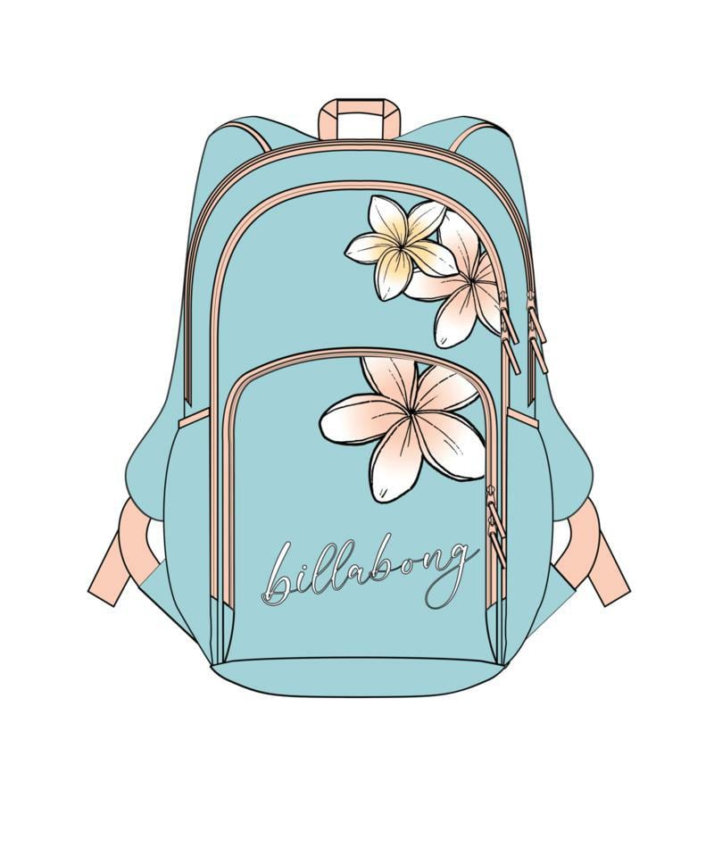Billabong Dream Petal Roadie Jr Aqua. Billabong Backpacks in Girls Backpacks & Girls Bags. Code: UBGBP00124