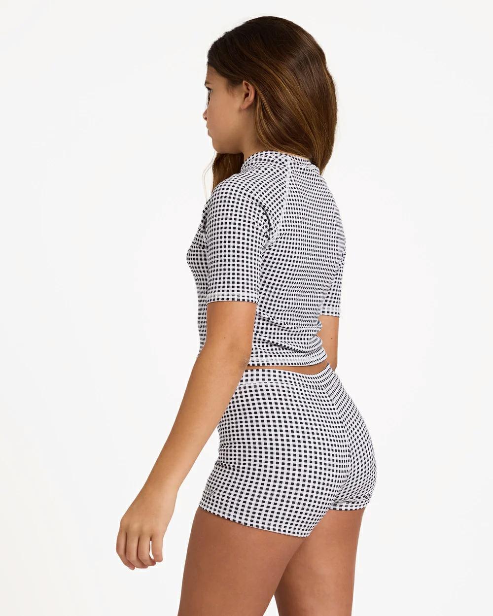 Billabong Gingham Crush Sunshirt Se Black White. Billabong Rashvests in Girls Rashvests & Girls Wetsuits. Code: UBGWR03046