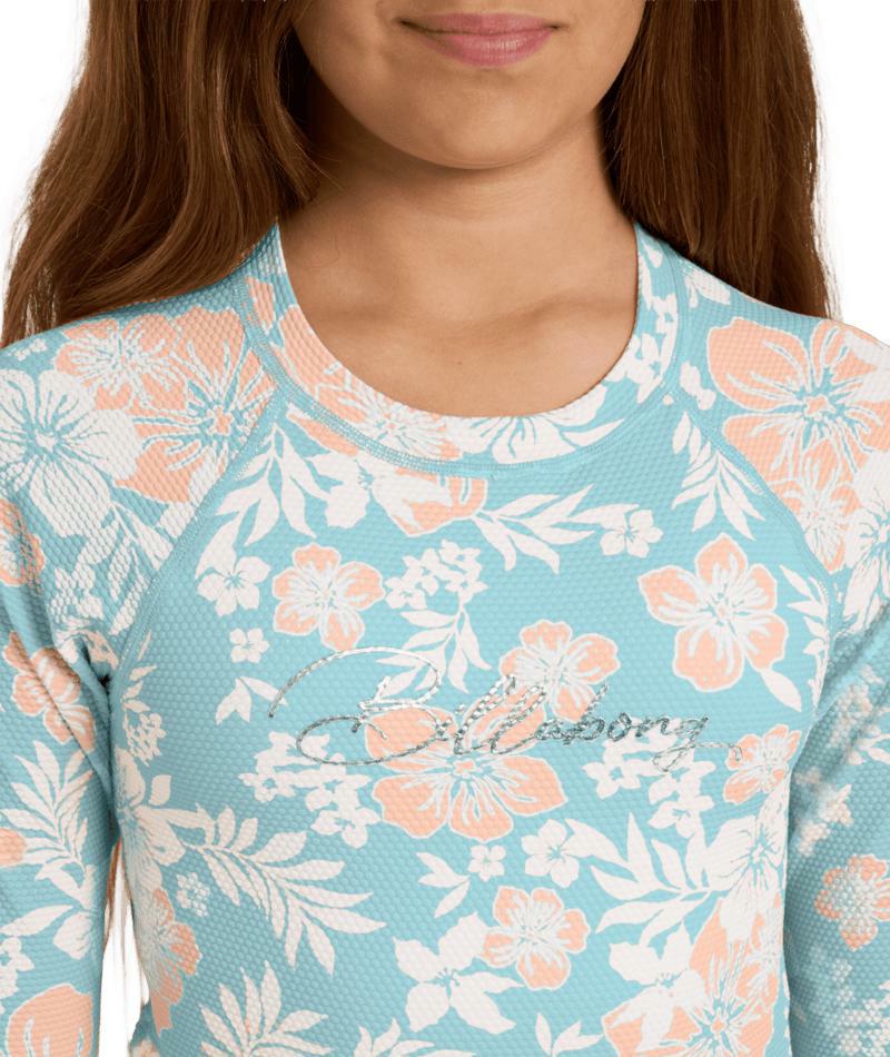Billabong Hibiscus Haze Ls Bodysuit Aqua Haze. Billabong Rashvests in Girls Rashvests & Girls Wetsuits. Code: UBGWR03047