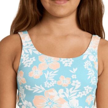 Billabong Girls 6-16 Hibiscus Haze Retro Surf Bodysuit One Piece Swimsuit Aqua Haze. Billabong Rashvests in Girls Rashvests & Girls Wetsuits. Code: UBGWR03048