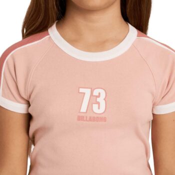 Billabong Shoreline Club Ringer Tee Dusty Rose. Billabong Tees in Girls Tees & Girls T-shirts & Singlets. Code: UBGZT00153