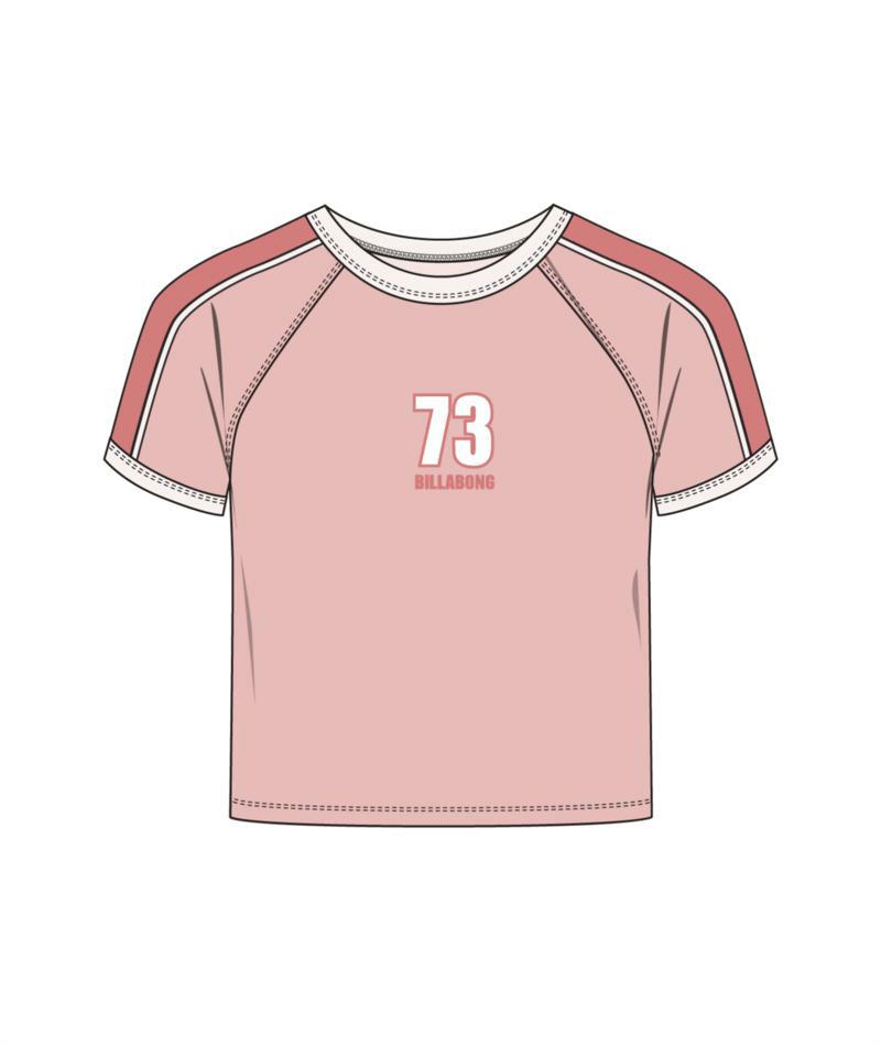 Billabong Shoreline Club Ringer Tee Dusty Rose. Billabong Tees in Girls Tees & Girls T-shirts & Singlets. Code: UBGZT00153