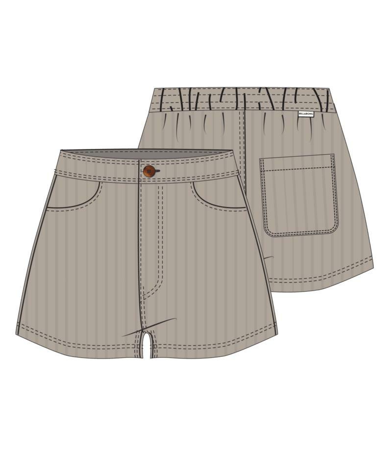 Billabong Retro Cord Short Cobblestone. Billabong Walkshorts - Fitted Waist in Womens Walkshorts - Fitted Waist & Womens Shorts. Code: UBJNS00256