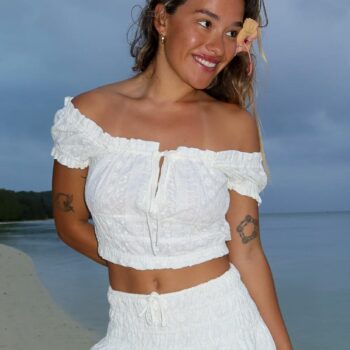Billabong Sunny Broderie Top Salt Crystal. Billabong Shirts - Short Sleeve in Womens Shirts - Short Sleeve & Womens Shirts. Code: UBJWT00301