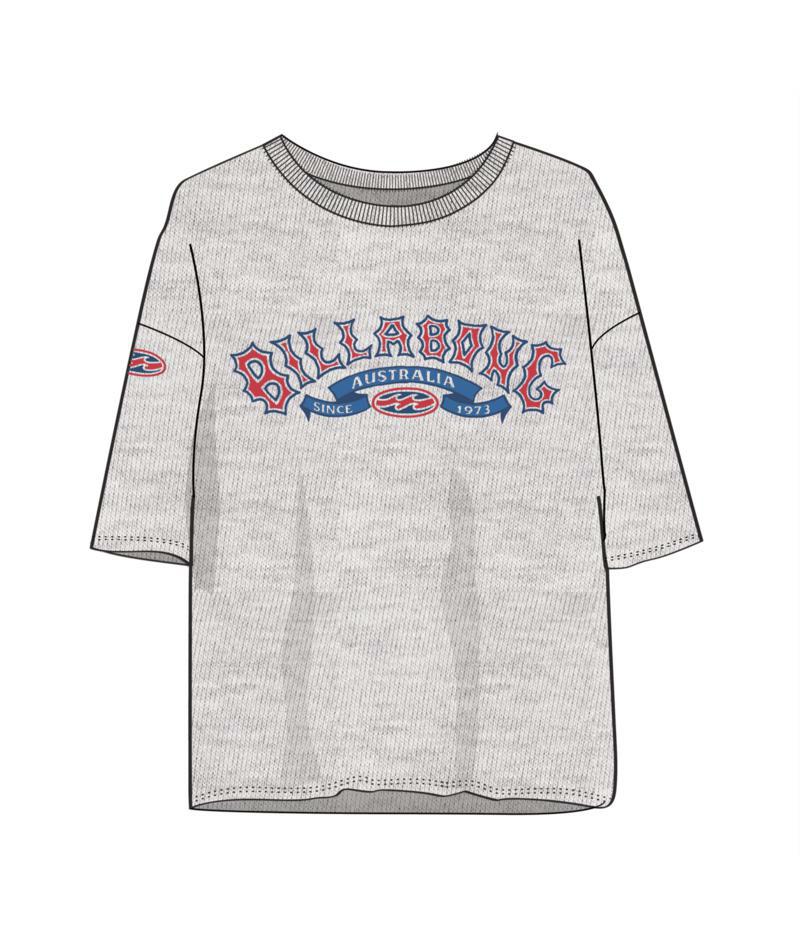 Billabong Since 73 Culture Tee Grey Marle. Billabong Tees in Womens Tees & Womens T-shirts & Singlets. Code: UBJZT00553