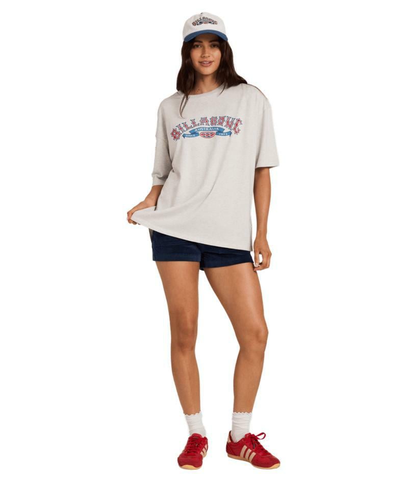 Billabong Since 73 Culture Tee Grey Marle. Billabong Tees in Womens Tees & Womens T-shirts & Singlets. Code: UBJZT00553