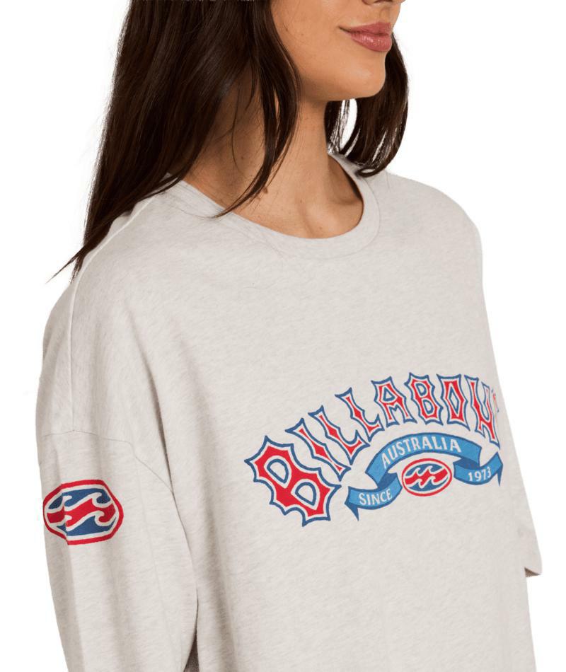 Billabong Since 73 Culture Tee Grey Marle. Billabong Tees in Womens Tees & Womens T-shirts & Singlets. Code: UBJZT00553