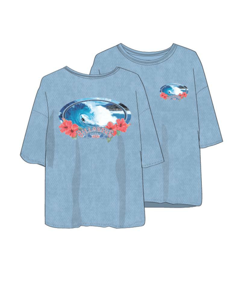 Billabong Ocean 73 Tee Dusk Blue. Billabong Tees in Womens Tees & Womens T-shirts & Singlets. Code: UBJZT00554