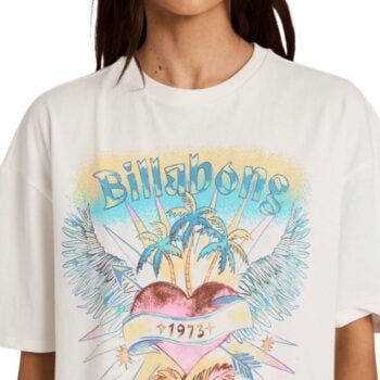Billabong Pour Your Heart Tee Salt Crystal. Billabong Tees in Womens Tees & Womens T-shirts & Singlets. Code: UBJZT00567