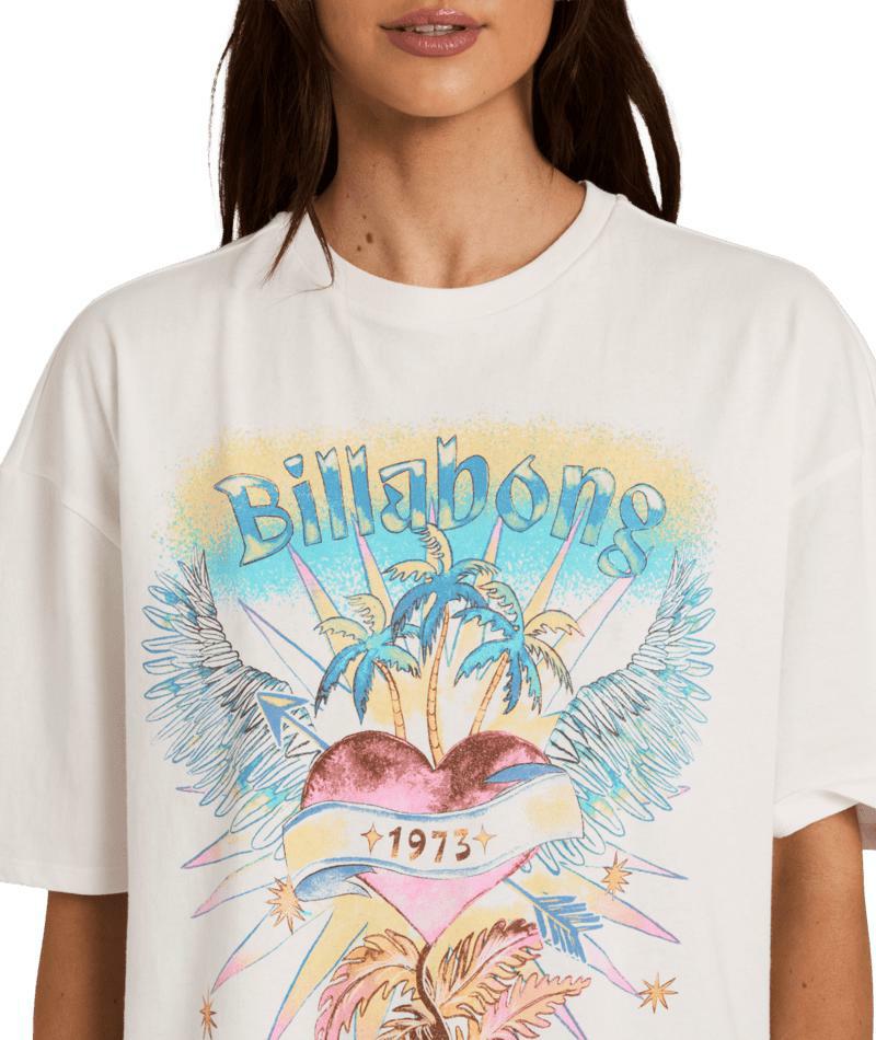 Billabong Pour Your Heart Tee Salt Crystal. Billabong Tees in Womens Tees & Womens T-shirts & Singlets. Code: UBJZT00567