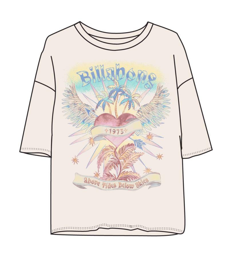 Billabong Pour Your Heart Tee Salt Crystal. Billabong Tees in Womens Tees & Womens T-shirts & Singlets. Code: UBJZT00567