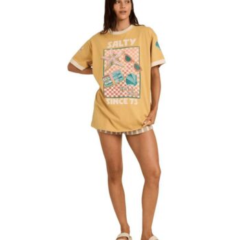 Billabong Salty Since Tee Curry. Billabong Tees in Womens Tees & Womens T-shirts & Singlets. Code: UBJZT00569