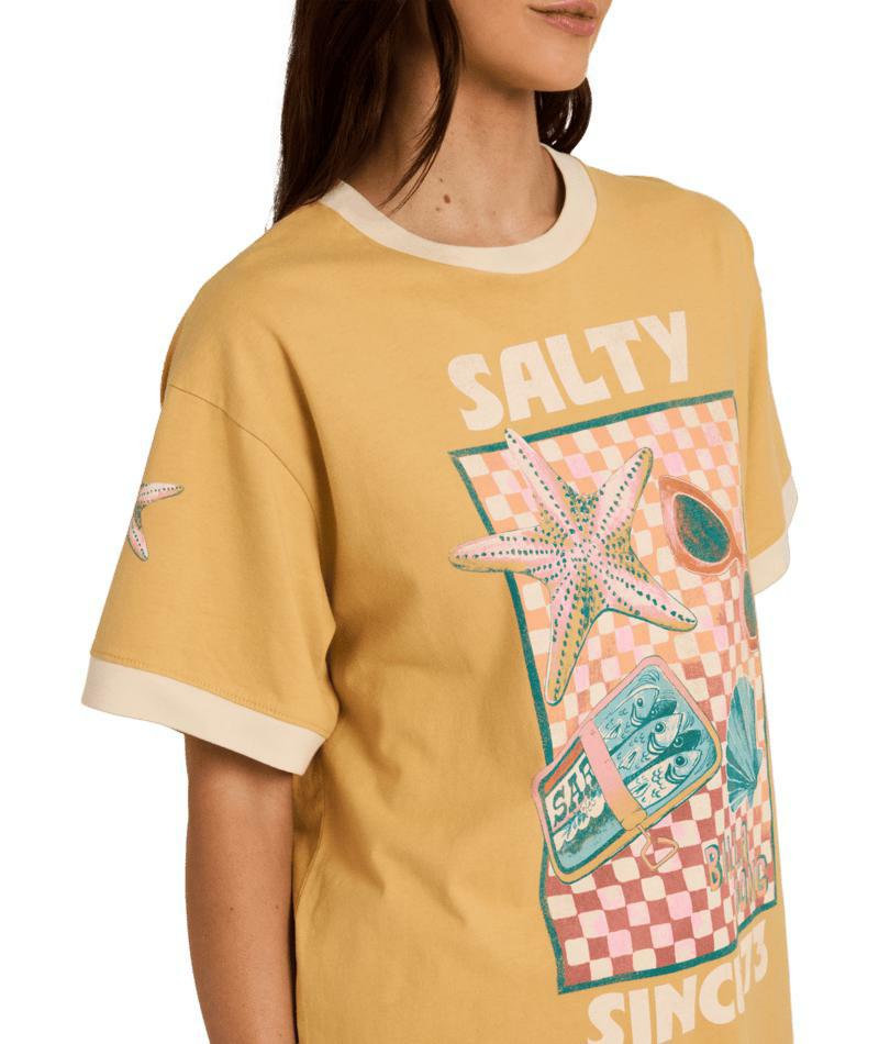 Billabong Salty Since Tee Curry. Billabong Tees in Womens Tees & Womens T-shirts & Singlets. Code: UBJZT00569