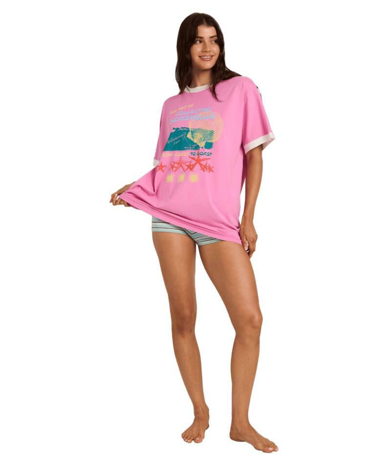 Billabong Coastal Adventures Tee Party Pink. Billabong Tees in Womens Tees & Womens T-shirts & Singlets. Code: UBJZT00570