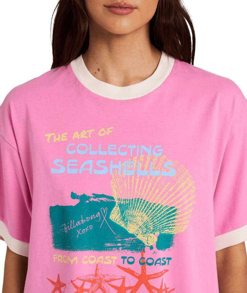 Billabong Coastal Adventures Tee Party Pink. Billabong Tees in Womens Tees & Womens T-shirts & Singlets. Code: UBJZT00570