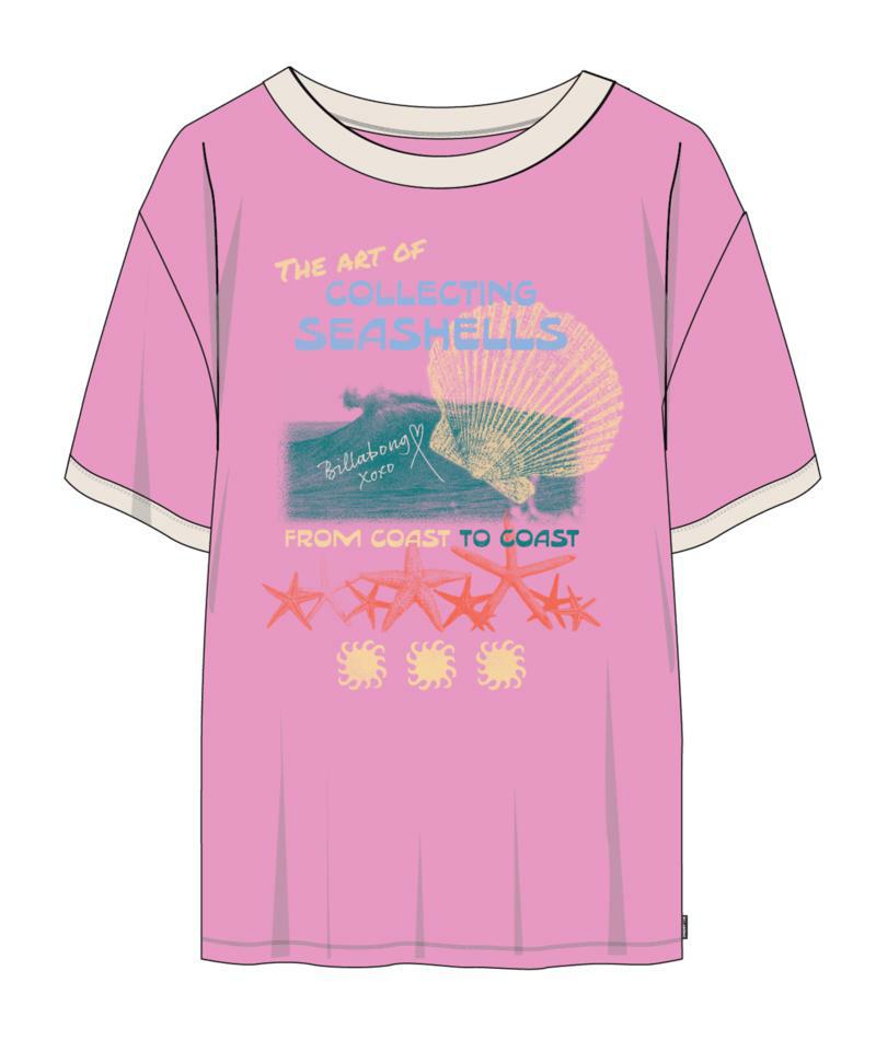 Billabong Coastal Adventures Tee Party Pink. Billabong Tees in Womens Tees & Womens T-shirts & Singlets. Code: UBJZT00570