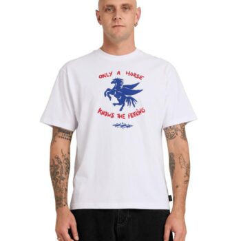 Billabong Creed Horse Ss White. Billabong Tees in Mens Tees & Mens T-shirts & Singlets. Code: UBYZT00810