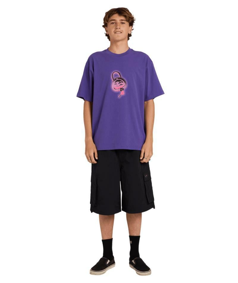 Billabong Spec Lock Ss Purple. Billabong Tees in Mens Tees & Mens T-shirts & Singlets. Code: UBYZT00822