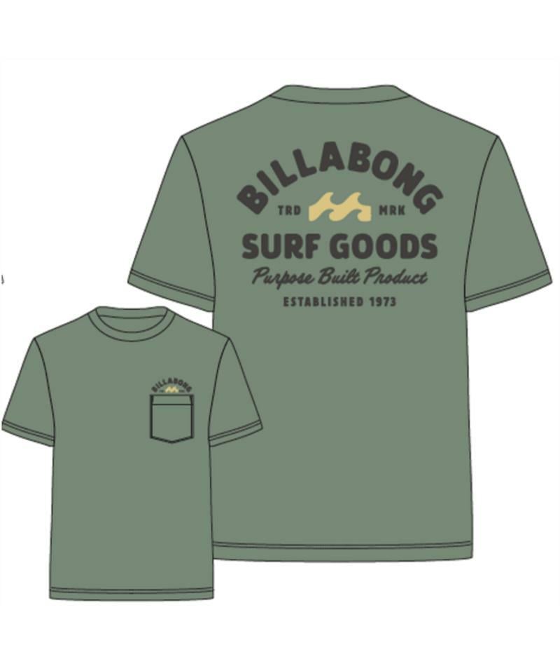 Billabong Foundry Premium Ss Hedge Green. Billabong Tees in Mens Tees & Mens T-shirts & Singlets. Code: UBYZT00887