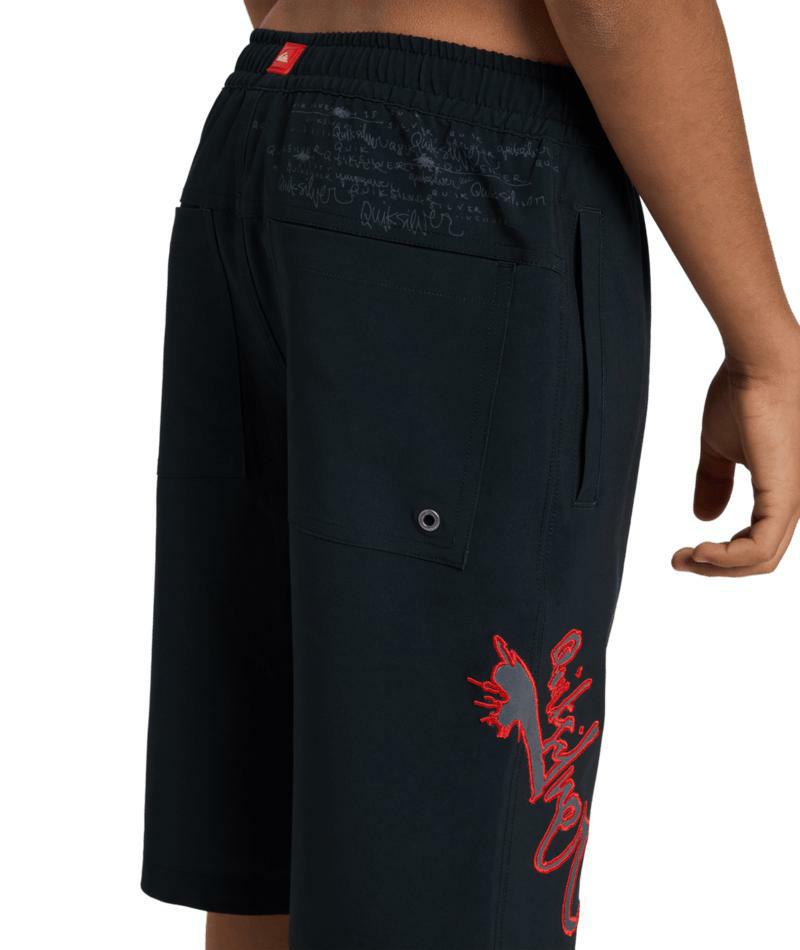 Quiksilver Scrawl Youth 19 Volley Black. Quiksilver Boardshorts - Elastic Waist in Boys Boardshorts - Elastic Waist & Boys Shorts. Code: UQBJV03024