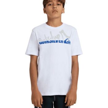 Quiksilver Yg Spliced Ss Youth White. Quiksilver Tees in Boys Tees & Boys T-shirts & Singlets. Code: UQBZT03516
