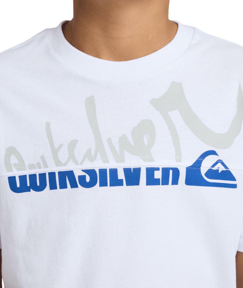 Quiksilver Yg Spliced Ss Youth White. Quiksilver Tees in Boys Tees & Boys T-shirts & Singlets. Code: UQBZT03516