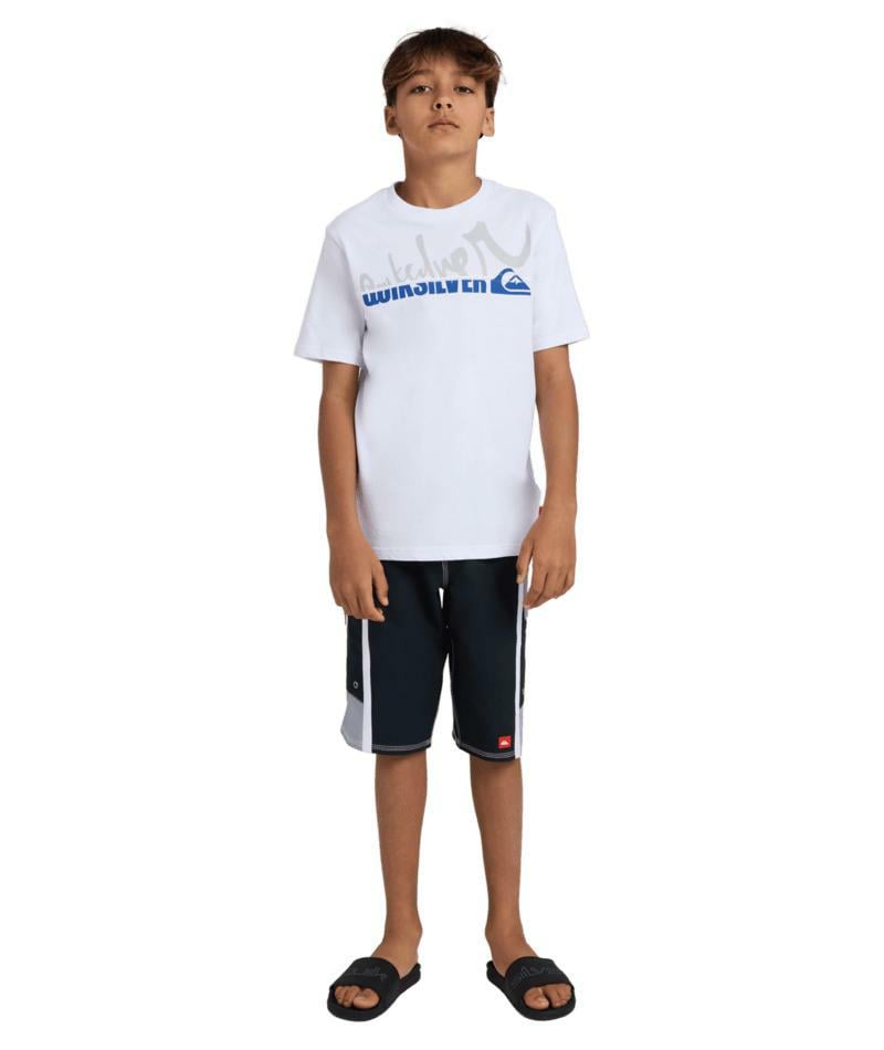 Quiksilver Yg Spliced Ss Youth White. Quiksilver Tees in Boys Tees & Boys T-shirts & Singlets. Code: UQBZT03516