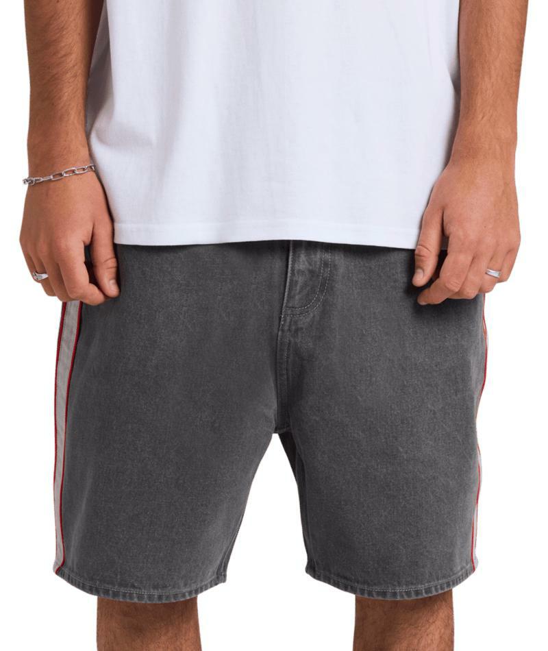Quiksilver System Denim Short Dark Smoke. Quiksilver Walkshorts - Fitted Waist in Mens Walkshorts - Fitted Waist & Mens Shorts. Code: UQYDS03005