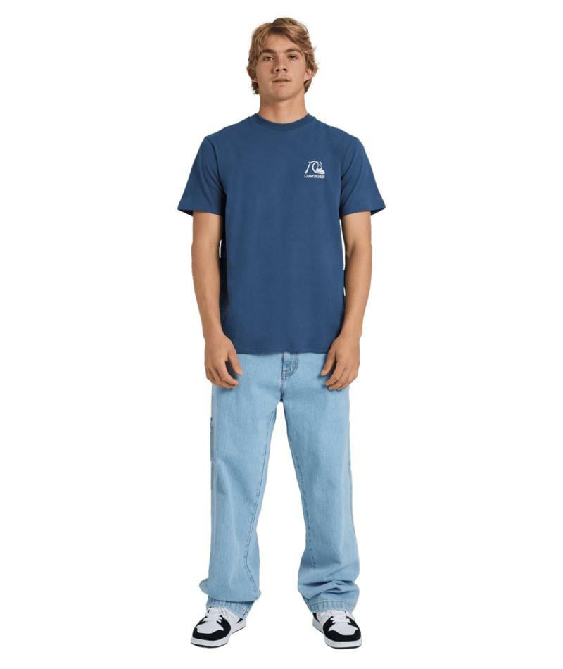 Quiksilver Og Checker Ss Tee Dark Denim. Quiksilver Tees in Mens Tees & Mens T-shirts & Singlets. Code: UQYZT05856