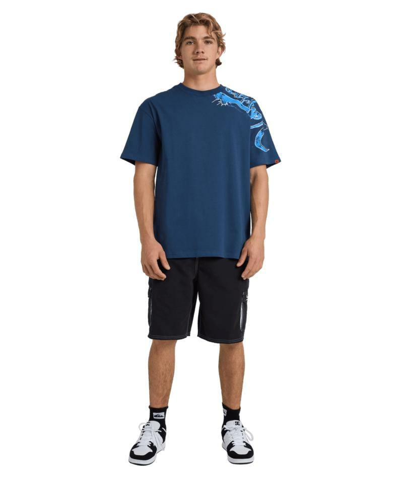 Quiksilver Yg Scrawled Ss Tee Dark Denim. Quiksilver Tees in Mens Tees & Mens T-shirts & Singlets. Code: UQYZT05859
