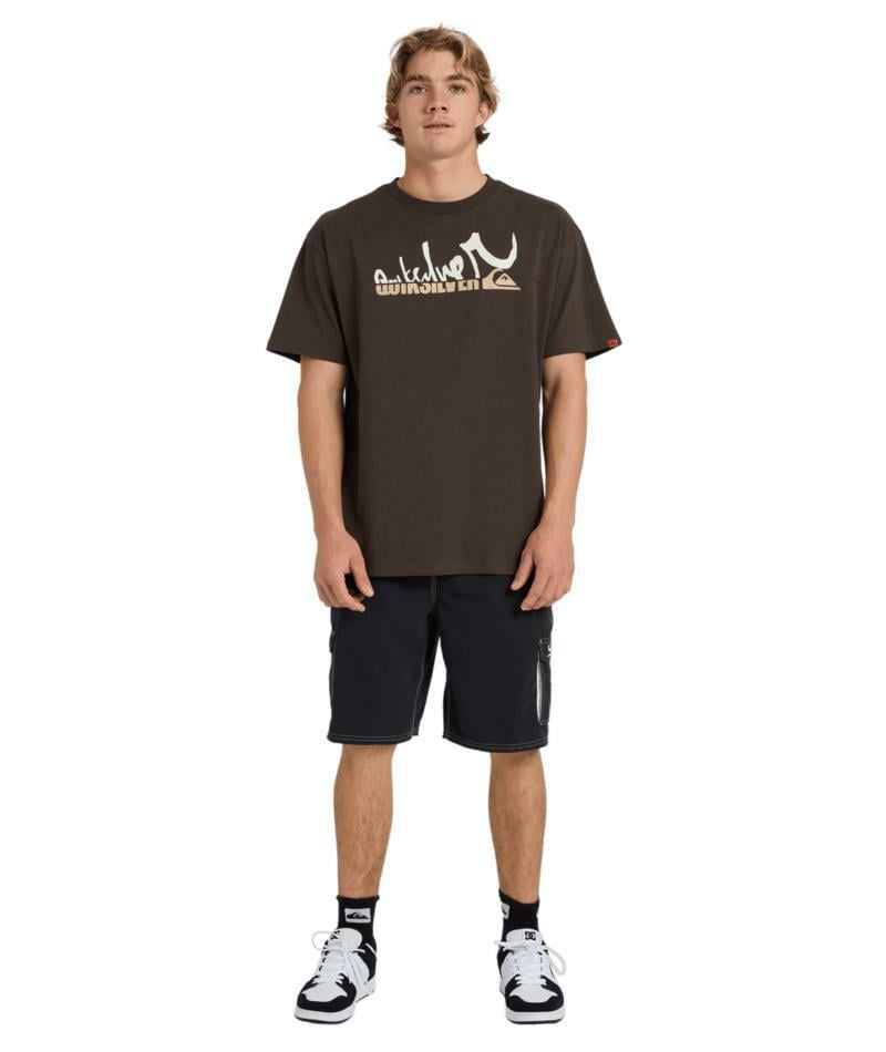 Quiksilver Yg Spliced Ss Black Olive. Quiksilver Tees in Mens Tees & Mens T-shirts & Singlets. Code: UQYZT05860