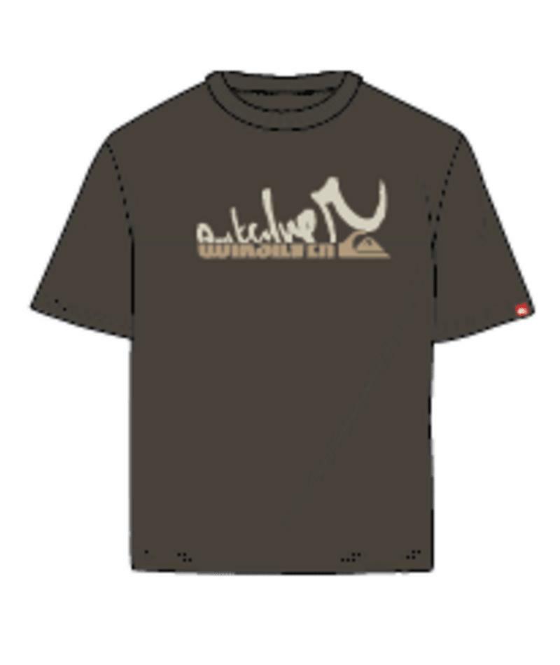 Quiksilver Yg Spliced Ss Black Olive. Quiksilver Tees in Mens Tees & Mens T-shirts & Singlets. Code: UQYZT05860