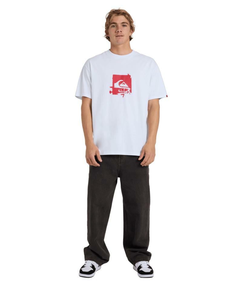 Quiksilver Yg Impaired Box Ss White. Quiksilver Tees in Mens Tees & Mens T-shirts & Singlets. Code: UQYZT05877