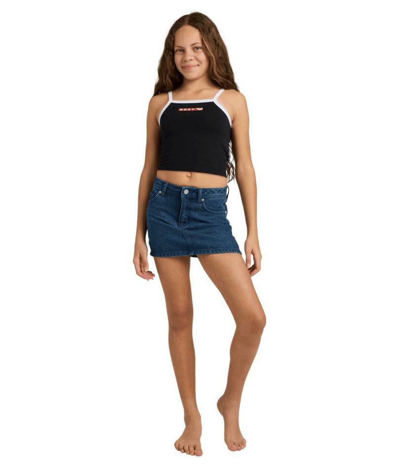 Roxy Rg Backslider Denim Skirt Blue. Roxy Skirts in Girls Skirts & Girls Skirts, Dresses & Jumpsuits. Code: URGDK03000