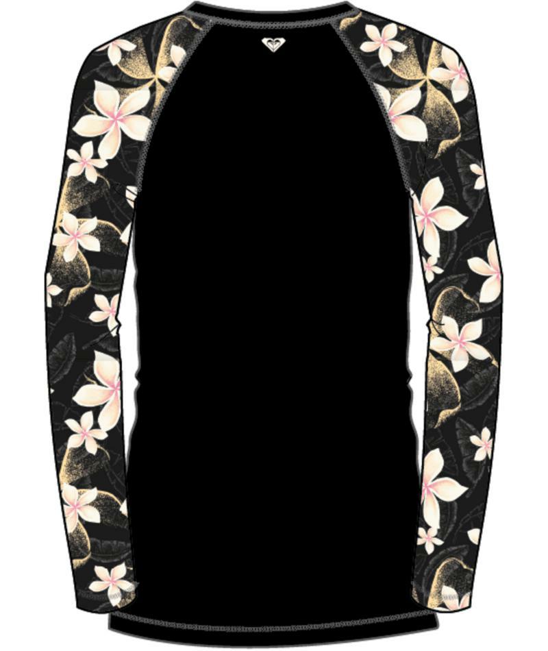 Roxy Basic Mix Ls Zip Lycra Anthracite Hibiscus. Roxy Rashvests in Womens Rashvests & Womens Wetsuits. Code: URJWR03274