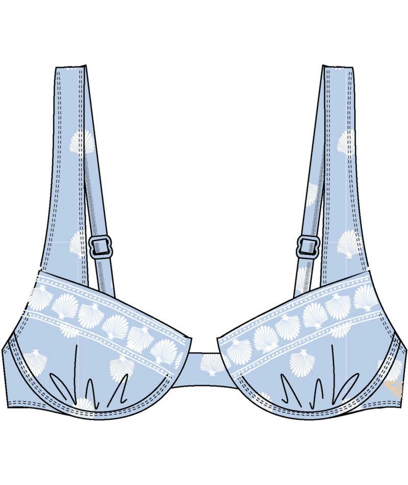 Roxy Shell Yeah Uw Dcup Cerulean Shell Lover. Roxy Swimwear - Separates in Womens Swimwear - Separates & Womens Swimwear. Code: URJX303156