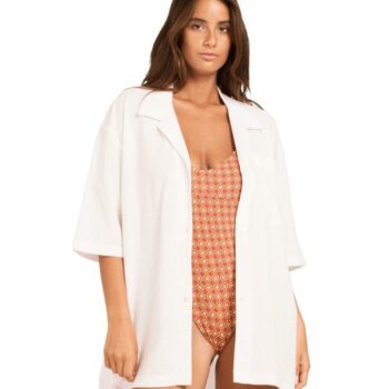 Roxy Getaway Shirt Cloud Dancer. Roxy Overswims in Womens Overswims & Womens Swimwear. Code: URJX603021