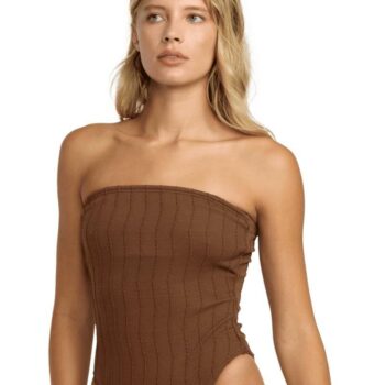 Rvca Chevy Grooves Bandeau 1pc Chocolate. Rvca Swimwear - One Piece in Womens Swimwear - One Piece & Womens Swimwear. Code: UVJX100152