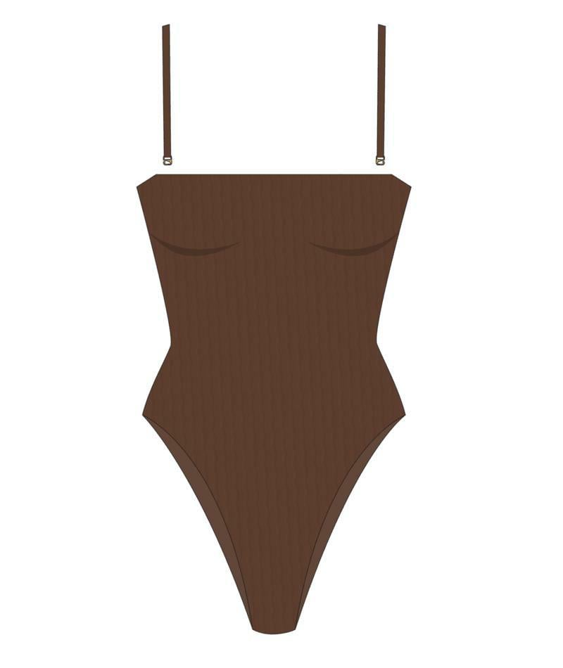 Rvca Chevy Grooves Bandeau 1pc Chocolate. Rvca Swimwear - One Piece in Womens Swimwear - One Piece & Womens Swimwear. Code: UVJX100152