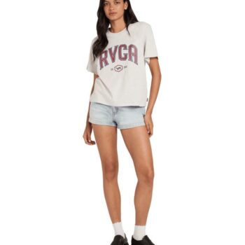 Rvca Dial Up Easy Tee Grey Marle. Rvca Tees in Womens Tees & Womens T-shirts & Singlets. Code: UVJZT00307