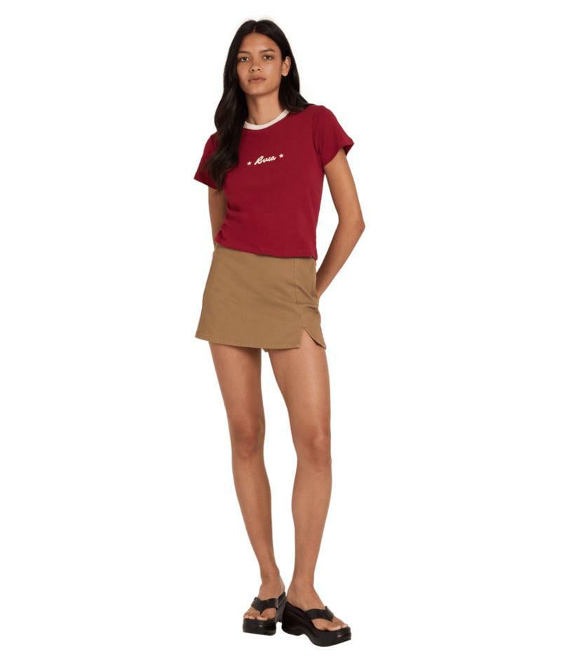 Rvca Lone Ranger 411 Tee Brick Red. Rvca Tees in Womens Tees & Womens T-shirts & Singlets. Code: UVJZT00315