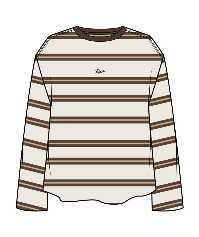 Rvca Berkley Long Sleeve Strip Cloud. Rvca Tees - Long Sleeve in Womens Tees - Long Sleeve & Womens T-shirts & Singlets. Code: UVJZT00318