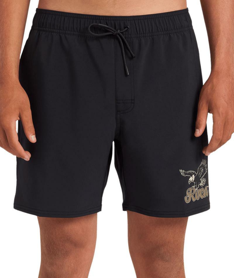 Rvca On Wings Elastic Short Black. Rvca Boardshorts - Fitted Waist in Mens Boardshorts - Fitted Waist & Mens Shorts. Code: UVYBS00161
